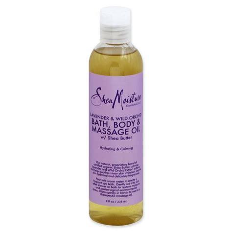 Sheamoisture 8 Fl Oz Bath Body And Massage Oil With Shea Butter In