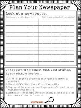 News writing is the most common form of journalistic writing. The Scoop: Editable Student Newspaper Template by Erin ...