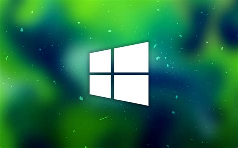 Descargar Fondos De Pantalla Windows 10 4k Fondo Verde El Logotipo