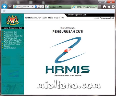 Aplikasi myhrmis mobile merupakan aplikasi mudah alih terbaharu jpa yang merangkumkan kesemua fungsi dalam aplikasi myhrmis sedia ada iaitu myhrmis cuti, myhrmis profil, myhrmis egl, myhrmis self check, myhrmis care dan myhrmis keluar pejabat. Semak Cuti Dalam Sistem Pengurusan Sumber Manusia (HRMIS ...