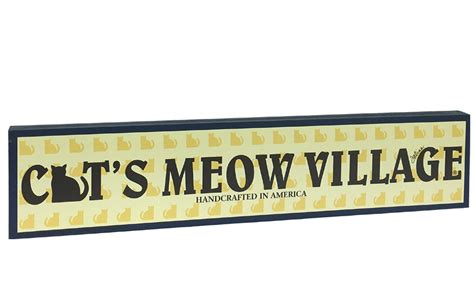 Village Name Plaque | The Cat's Meow Village