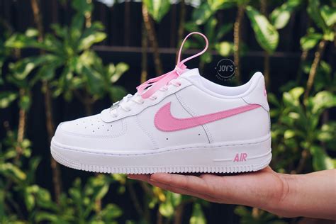 Hot Pink Custom Air Force Sneakers Etsy In Custom Air Force Pink Nikes Cute Nike
