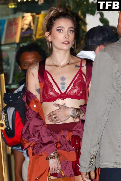 Paris Jackson Flashes Her Nude Tits Wearing A See Through Bra In Weho