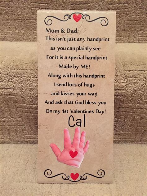 To present this gift to our. Valentine Gift for Mom and Dad on Bab's First Valentines ...