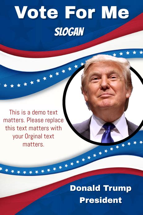 Donald Trump Campaign Poster Template Postermywall