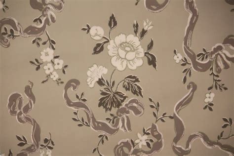 1950s Vintage Wallpaper By The Yard Floral Wallpaper With Pink