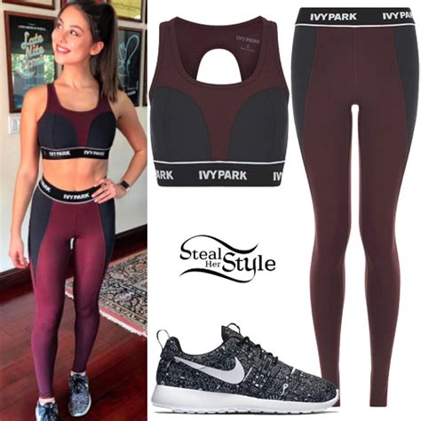 Kira Kosarin Sports Bra And Leggings Steal Her Style