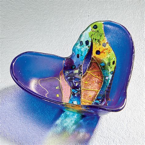 Crazy Heart Bowl By Karen Ehart Art Glass Bowl Artful Home