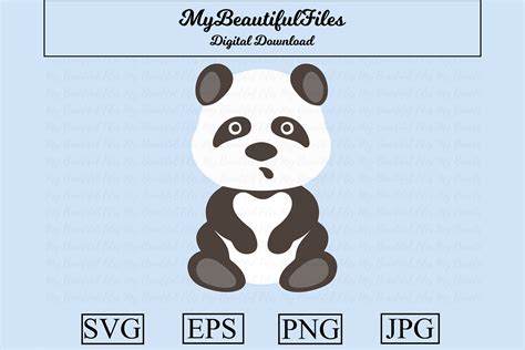 Panda Bear Clipart Graphic By Mybeautifulfiles · Creative Fabrica