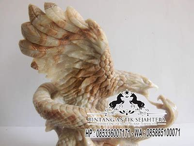 Patung Garuda Tarung Bahan Onyx Produk Patung Relief Pabrik