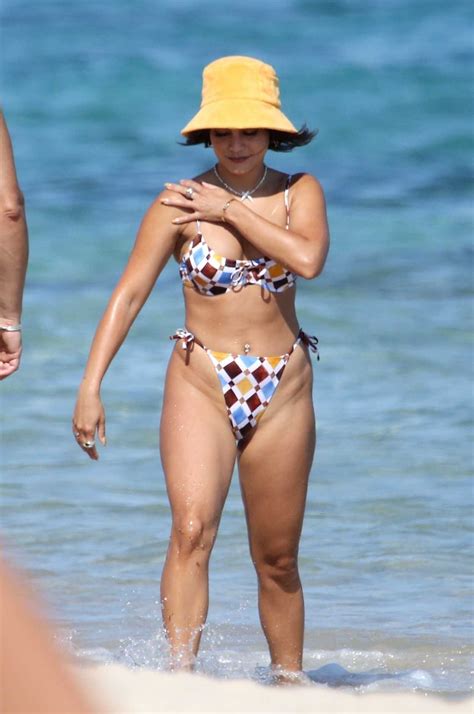 Vanessa Hudgens In Bikini On The Beach In Sardinia Italy Celebsla Com
