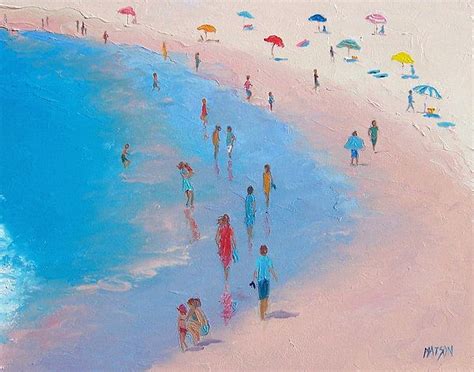 Balmy Beach Day By Jan Matson Beach Artwork Beach Painting Art