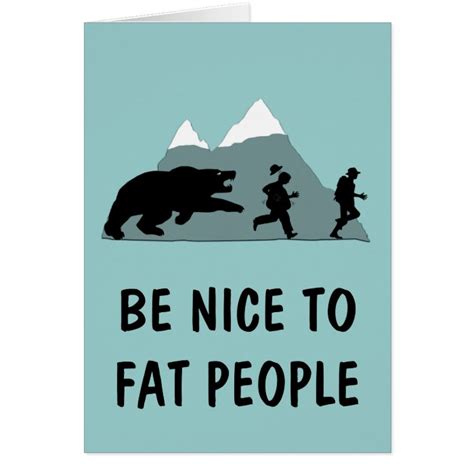 Funny Fat Joke Card Zazzle