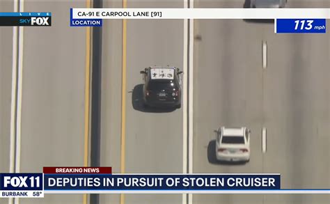 Police Chase Cop Car Stolen In Socal Authorities In Pursuit Breaking911