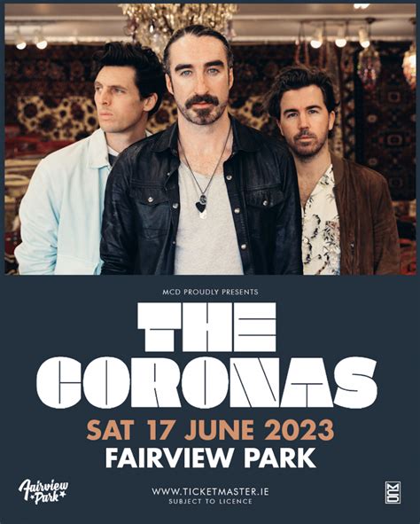 The Coronas Announce Show At Fairview Park Onlymassiveie