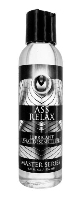 master series ass relax lubricant anal desensitizer 4 25oz anal play butt lube ebay