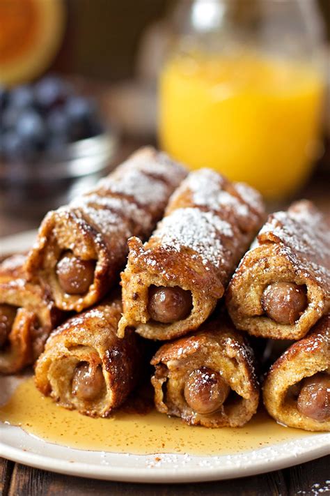 Sausage Stuffed French Toast Roll Ups Life Made Simple
