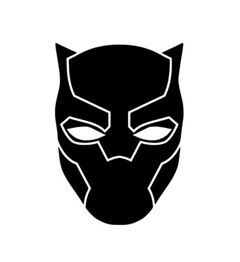 Black Panther Mask Vinyl Decal Sticker Unbranded Black Panther