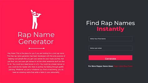 25 Free Rap Name Generator Apps To Get Rap Name Ideas