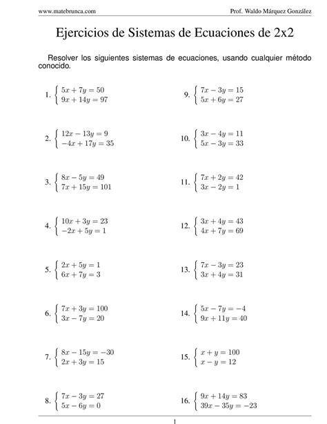 Calaméo Ejercicios Sistemas De Ecuaciones