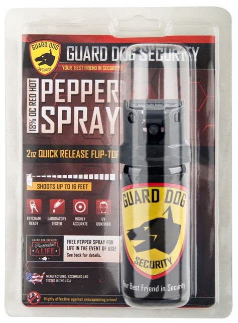 Guard Dog Security Pepper Spray Flip Top Fogger Spray 2 Oz 31dv77