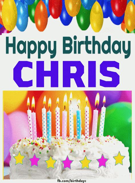 Happy Birthday Chris Images  Hbdayart