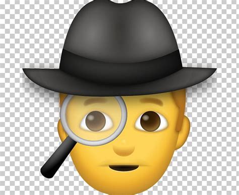 Emoji Smiley Emoticon Iphone Detective Png Clipart Cartoon Computer