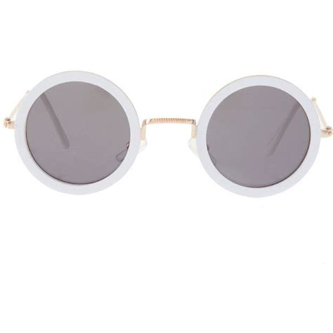 Asos White Round Sunglasses Round Sunglasses Round Metal Sunglasses Metal Frame Glasses