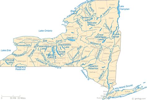 Map Of New York State Lakes Robin Christin