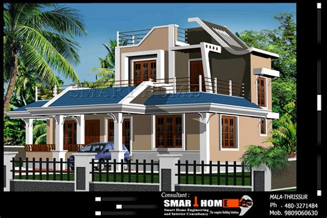 Modern 3 Bhk Kerala Home Design At 1610 Sqft