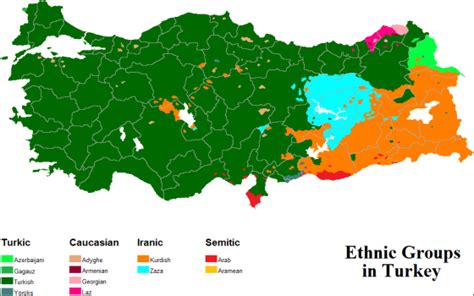 Religion What You See Here Is A Map Of The Ethnic Groups In Turkey