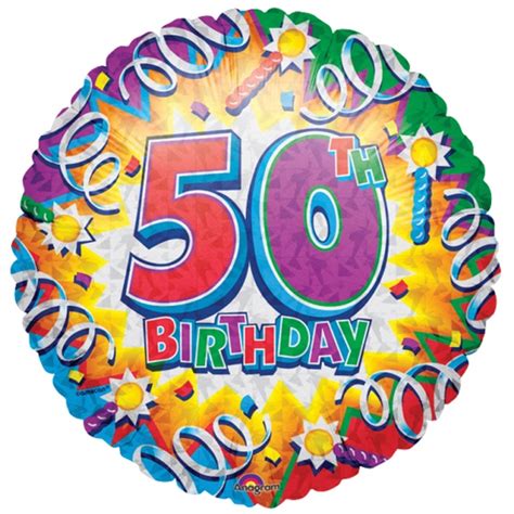 Buy And Send Happy 50th Birthday 18 Inch Foil Balloon Buy Online For Uk