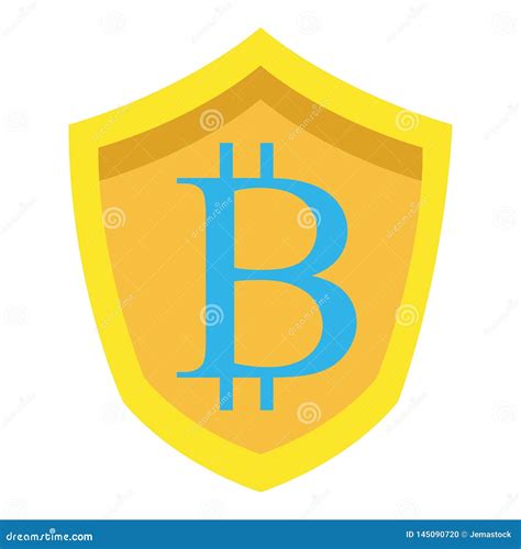 Bitcoin Emblem Icon Stock Vector Illustration Of Growth 145090720