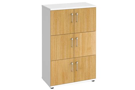 6 Door Wooden Storage Lockers Furniture At Work®