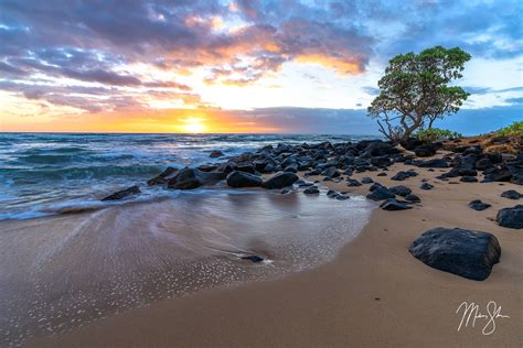 Hawaiian Sunrise Lydgate Beach Park Kauai Hawaii Mickey Shannon