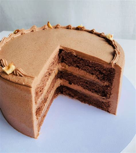 Chocolate Hazelnut Chiffon Cake Ours Cake Studio