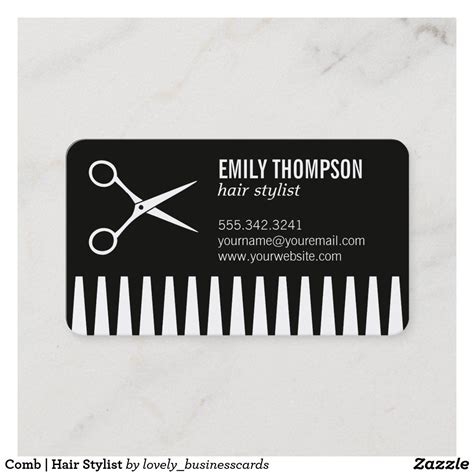 Hair Stylist Scissor Hair Illustration Salon Business Card Zazzle Artofit