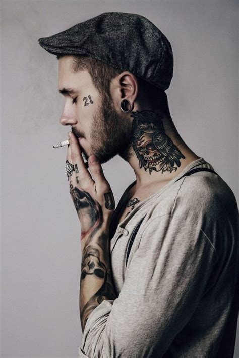 34 Beautiful Neck Tattoo Inspirations Godfather Style
