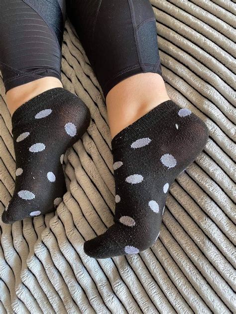 Worn Women Black Socks Used Smell Dirty Etsy