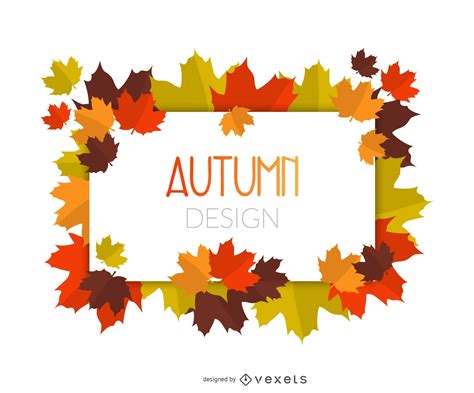 Autumn Leaves Frame Vector Download