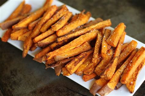 How long to bake sweet potato fries. Oven Baked Sweet Potato Fries with Fry Sauce | Creme De La ...