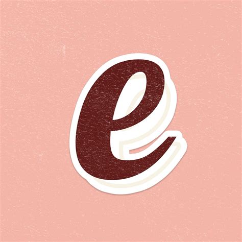 In every alphabet matching conventional worksheet, you'll find an appropriate … Alphabet letter E vintage handwriting cursive font psd | free image by ...