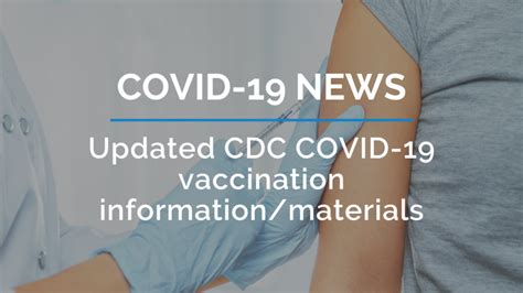 Updated CDC COVID 19 Vaccination Information Materials Simple A
