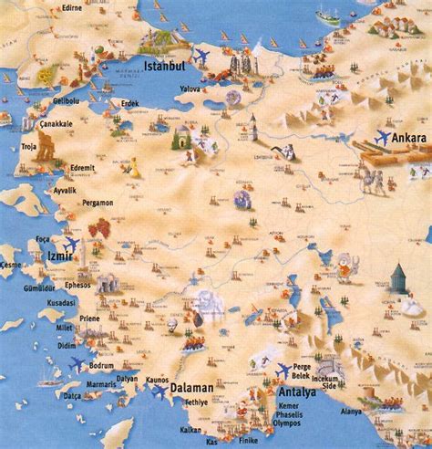 Изучите карту турции со спутника. Карта Турции
