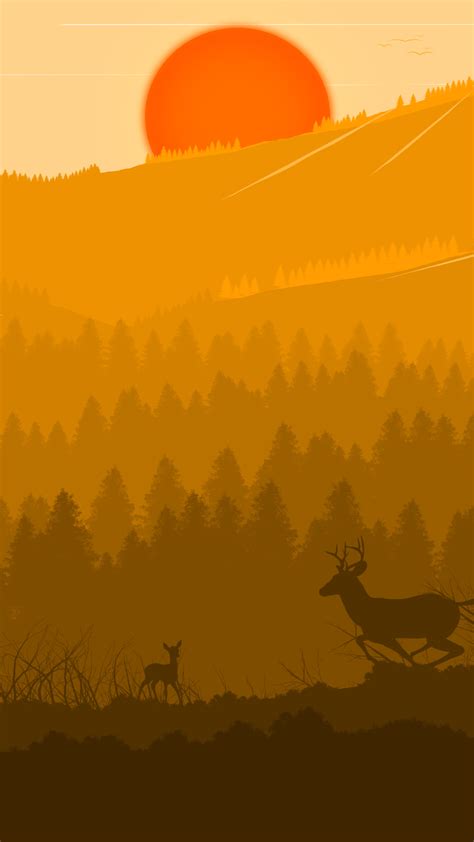 1080x1920 Deer Forest Artist Artwork Digital Art Hd Deviantart