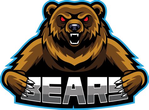 Bear Esport Mascot Logo Design By Visink Thehungryjpeg