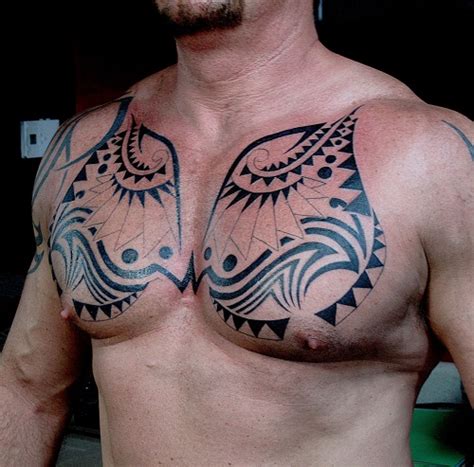 25 Beautiful Tribal Chest Tattoos Only Tribal
