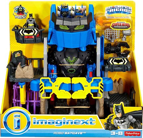 Fisher Price Dc Super Friends Batman Imaginext Robo Batcave Exclusive