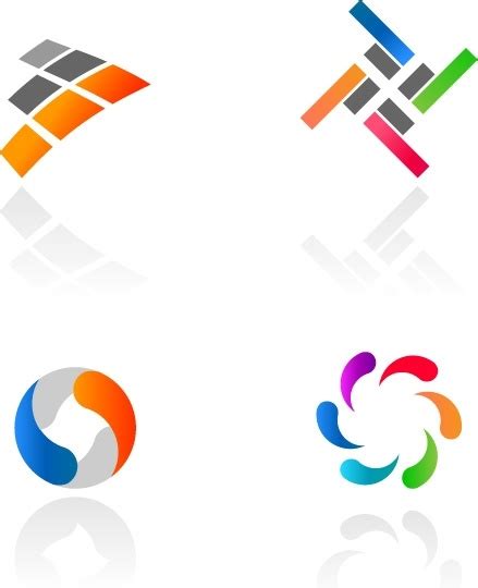Colorful Logotypes Collection Abstraction Design Style Free Vector In