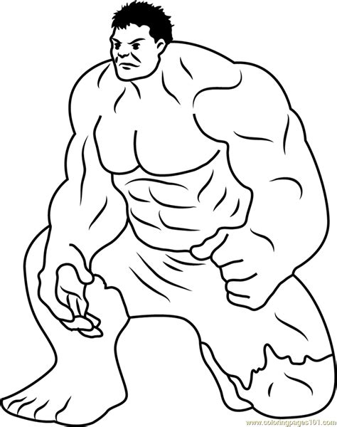 High quality hulk coloring page. Hulk Smash by Lanbow printable coloring page for kids and ...